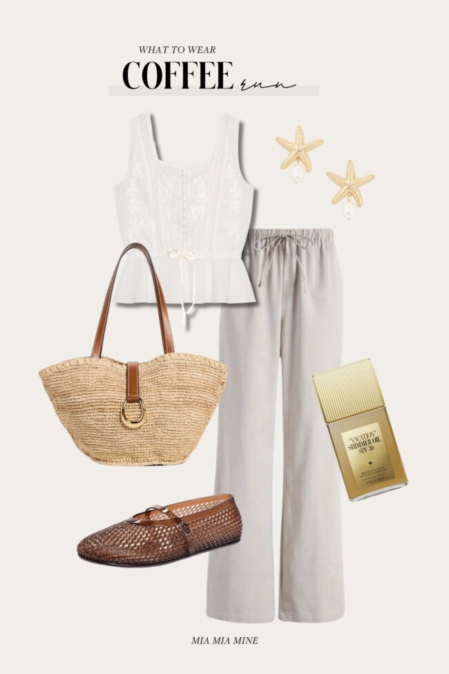 linen pull-on pants outfit