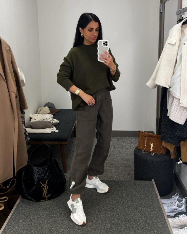mia mia mine wearing allsaints cargo pants from the nsale