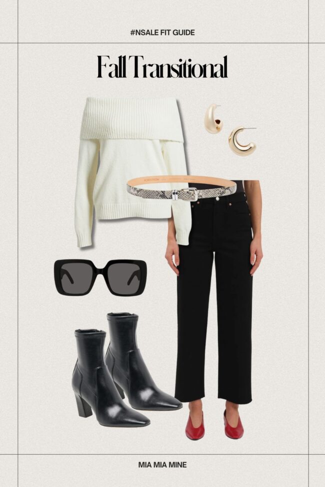nordstrom sale fall transitional outfit