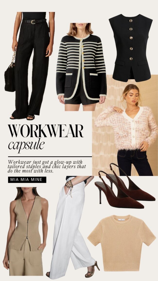 summer to fall workwear capsule wardrobe